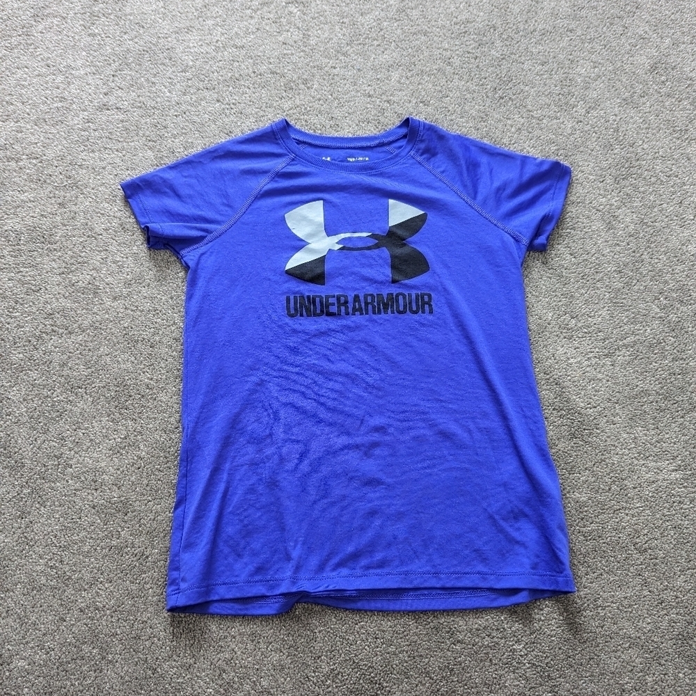 Under Armour purple athletic Tshirt kids Medium